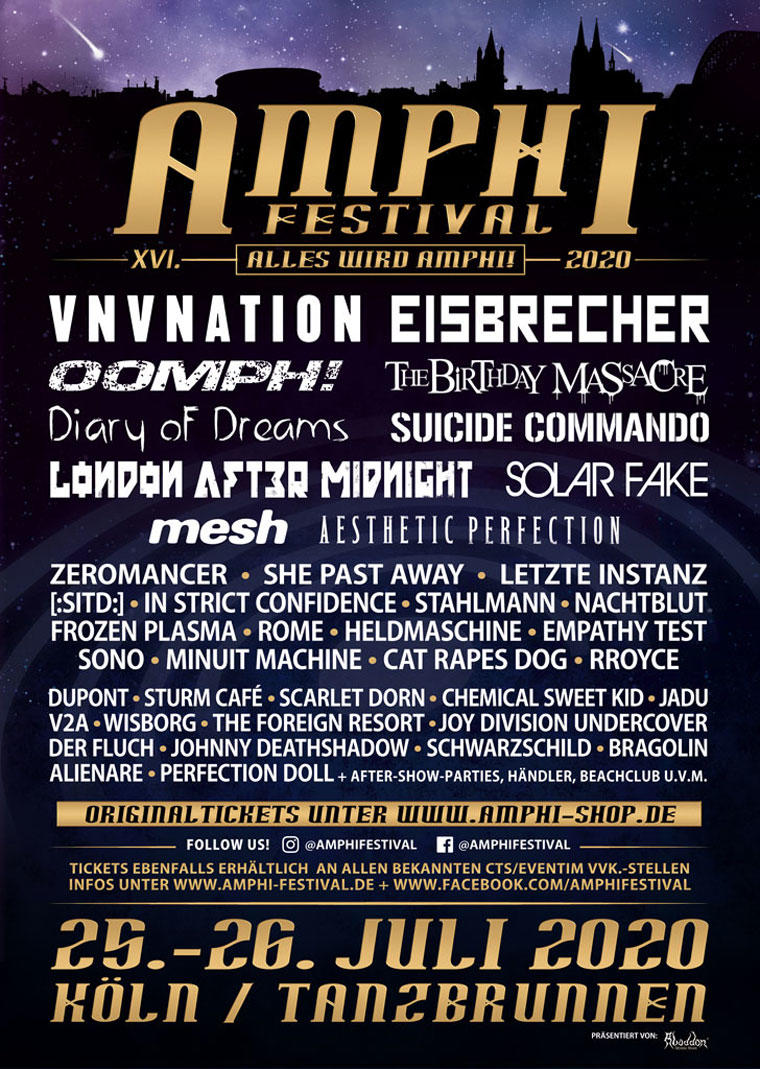 XVI. AMPHI FESTIVAL 2020 | www.metaltix.com