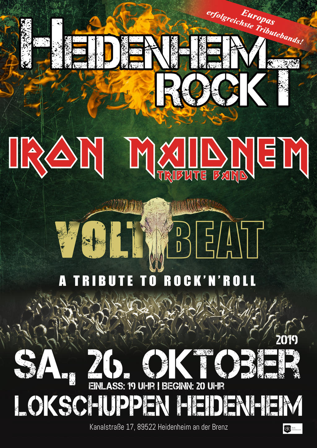 HEIDENHEIM ROCKT 2019 - IRON MAIDNEM & VOLTBEAT | www.metaltix.com