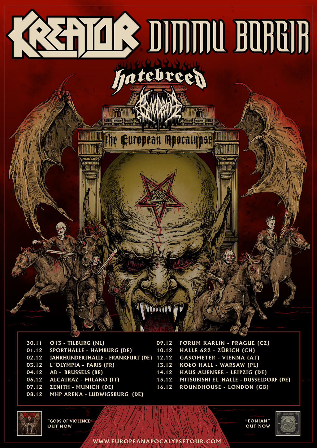 EUROPEAN APOCALYPSE TOUR 2018 | www.metaltix.com
