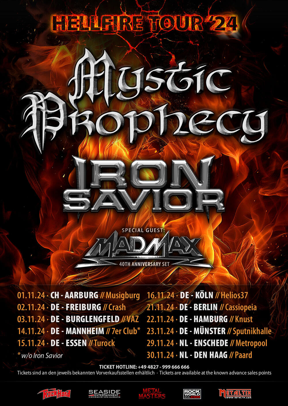 MYSTIC PROPHECY & IRON SAVIOR | www.metaltix.com